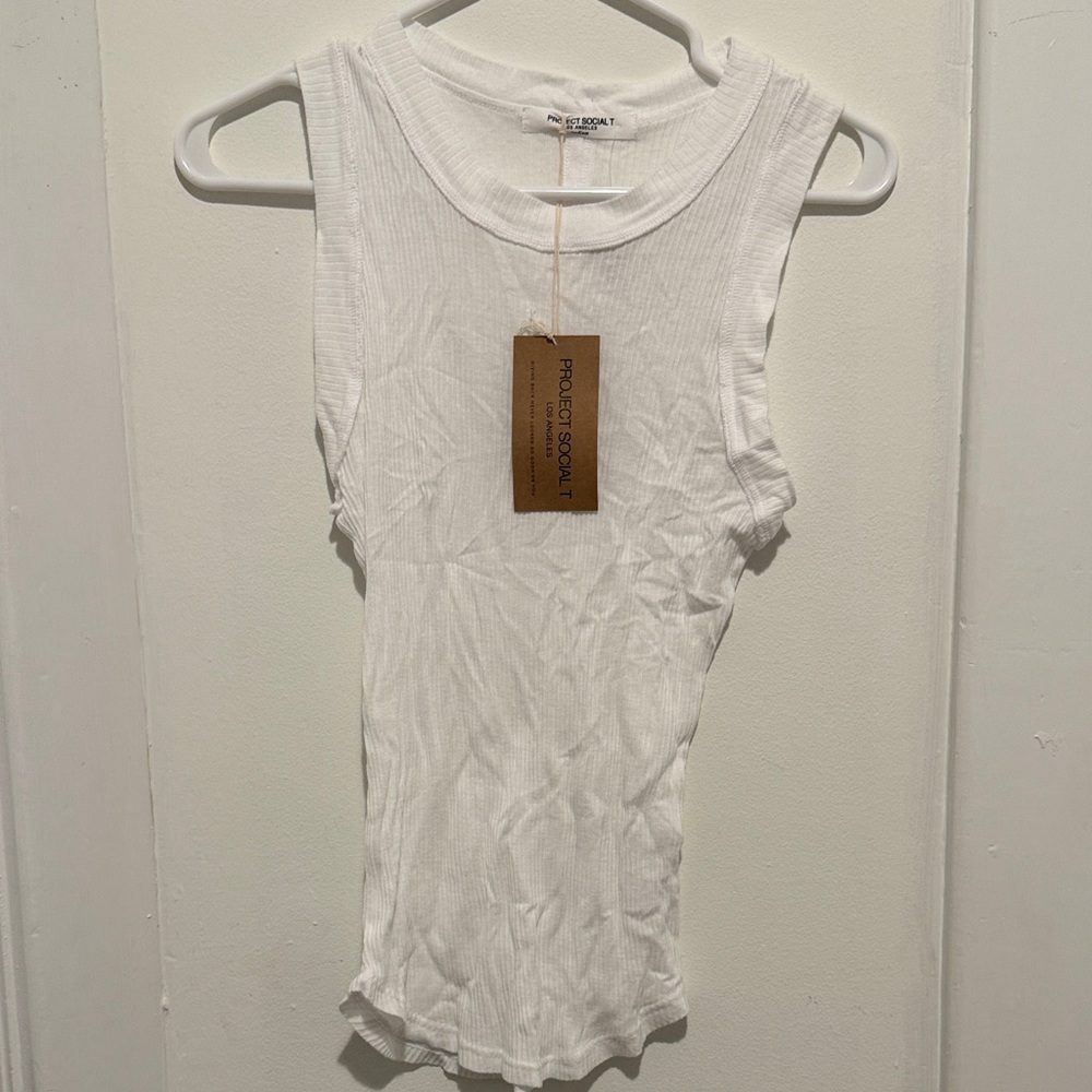 Project Social T Women's White Tank Top
